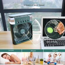 1 Miếng Bàn làm việc Lạnh Cái quạt , Hơn Nước làm mát Máy điều hòa Cái quạt , USB Xịt nước Văn phòng Mini Quạt điện , Quạt làm mát - màu đen - Xem 9