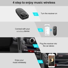 搭車轉播器、家用音訊接收器、耳機轉接器,搭載5.0技術及aux輸出 - 黑色 - 查看 8