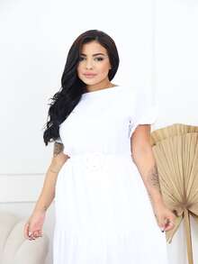 Women Dresses - trắng - Xem 3