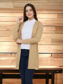 Women Cardigans - สีกากี - ดู 6