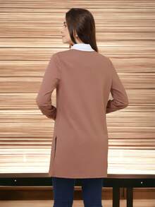 Women Cardigans - สีช็อคโกแลต - ดู 6