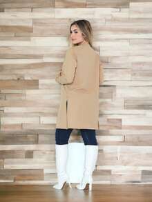 Women Cardigans - Apricot - View 4