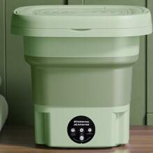 Máy giặt nhỏ Di động, Máy giặt mini và Máy sấy Máy giặt có thể gập lại cho đồ lót, quần áo trẻ em hoặc các vật dụng nhỏ, Máy giặt di động cho căn hộ, cắm trại, du lịch - màu xanh lá - Xem 1