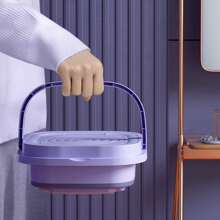 Máy giặt nhỏ Di động, Máy giặt mini và Máy sấy Máy giặt có thể gập lại cho đồ lót, quần áo trẻ em hoặc các vật dụng nhỏ, Máy giặt di động cho căn hộ, cắm trại, du lịch - màu xanh lá - Xem 8
