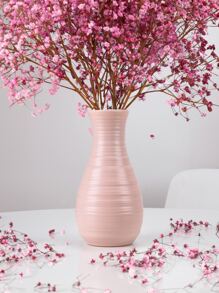 1 chiếc bình nhựa trang trí thanh lịch, kiểu dáng trang trại hiện đại, hình trụ màu trắng, bề mặt gợn sóng, nhẵn mịn, đế vững chắc, thích hợp cắm hoa giả và cành sậy, lý tưởng cho trang trí đám cưới, trang trí nhà cửa, phòng khách, bàn ăn, sự kiện, trang trí tường, trang trí mùa xuân. - trắng - Xem 12