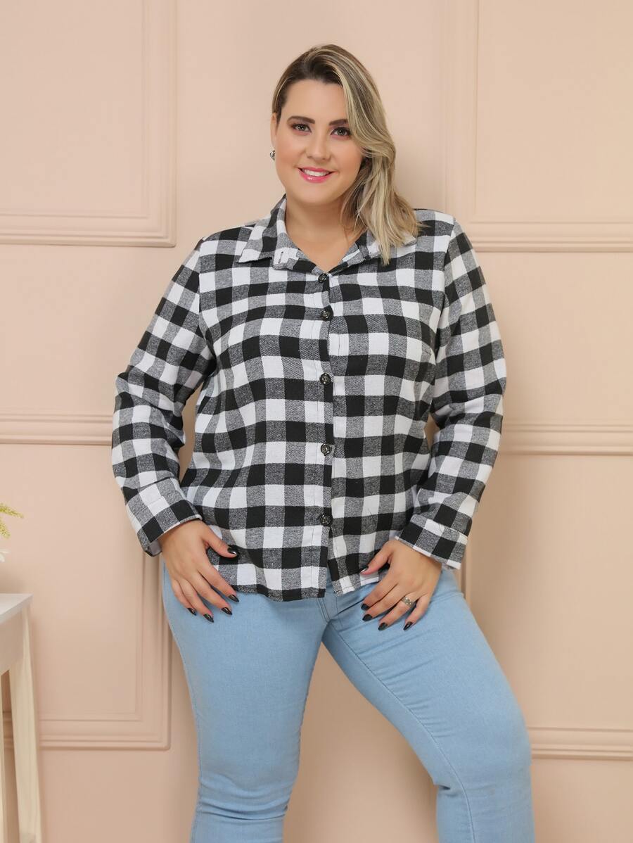 Plus Size Blouses - Blanco - Ver 1