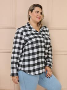 Plus Size Blouses - Blanco - Ver 2