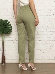 Women Pants - 綠色 - 查看 2