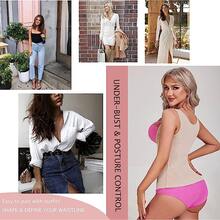 Đai tập luyện giảm béo định hình cơ thể cho nữ, Quần định hình Underbust có độ nén cao, Máy tập cơ bụng bằng thép, Máy đốt mỡ bụng, S-4XL - Màu be - Xem 5