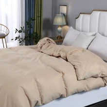 3 piezas/set Textiles para dormitorio poliéster unicolor