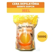 Cera Quente Depilatória Egipcia Elástica Anestésica 500g Método Espanhol - Amarelo - Visão 2