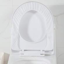 旅行一次性床上用品帶枕套,毛巾,浴巾個別包裝,加厚和放大,一次性壓縮毛巾,廁所座位地墊,酒店用品,大尺寸,隨機發貨 - 白色 - 查看 7