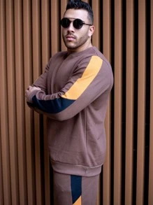 Men Two-piece Outfits - Rỉ Nâu - Xem 3