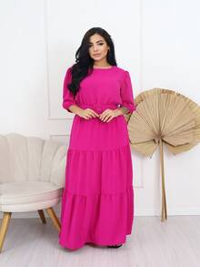 Women Dresses - Red Violet - View 2