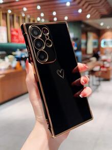 心形图案手机壳 - 黑色 - 查看 3