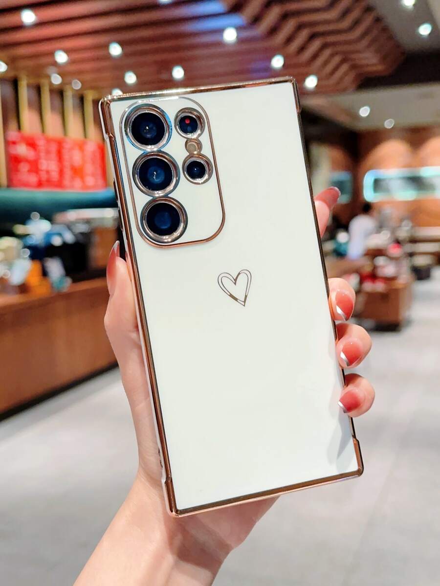 Ốp điện thoại họa tiết trái tim ngày Valentine, phiên bản quốc tế, không phải phiên bản nội địa. - trắng - Xem 1