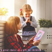 6pcs/set Unicorn Room Decorations For Girls' Bedroom, Kids Home Decor, Unicorn Bedroom Decor For Girls, Rainbow Unicorn Wall Decor, Theme Art Printed Canvas Poster For Teen Girls Room, Unframed, With Gold Foil And Fine Graphics, 8x10in - Pink - View 2