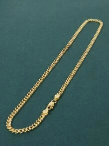 1pc Stylish Side View Car Pendant Flat Chain Necklace - Gold - View 4