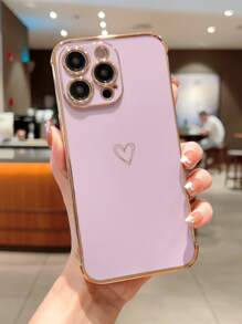Valentines Heart Pattern Phone Case - Purple - View 2