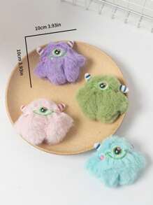 1pc Cartoon Graphic Random Pet Plush Toy For Dog And Cat For Interaction - Multicolor - View 3