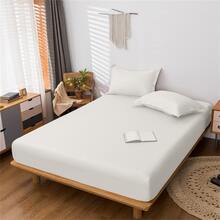 水洗床墊套,床墊保護裝置,彈性床罩,防塵,防滑 - 純白 - 查看 9