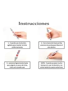 Vmingo Plumon Marcador Llantas Permanente Punta Pincel Dibujo Color Vidrio Tela Caucho Hule Madera Metal Cerámica Oleo Tuning 1pz Tinta a Base Aceite Resistente Agua - Negro - Ver 4