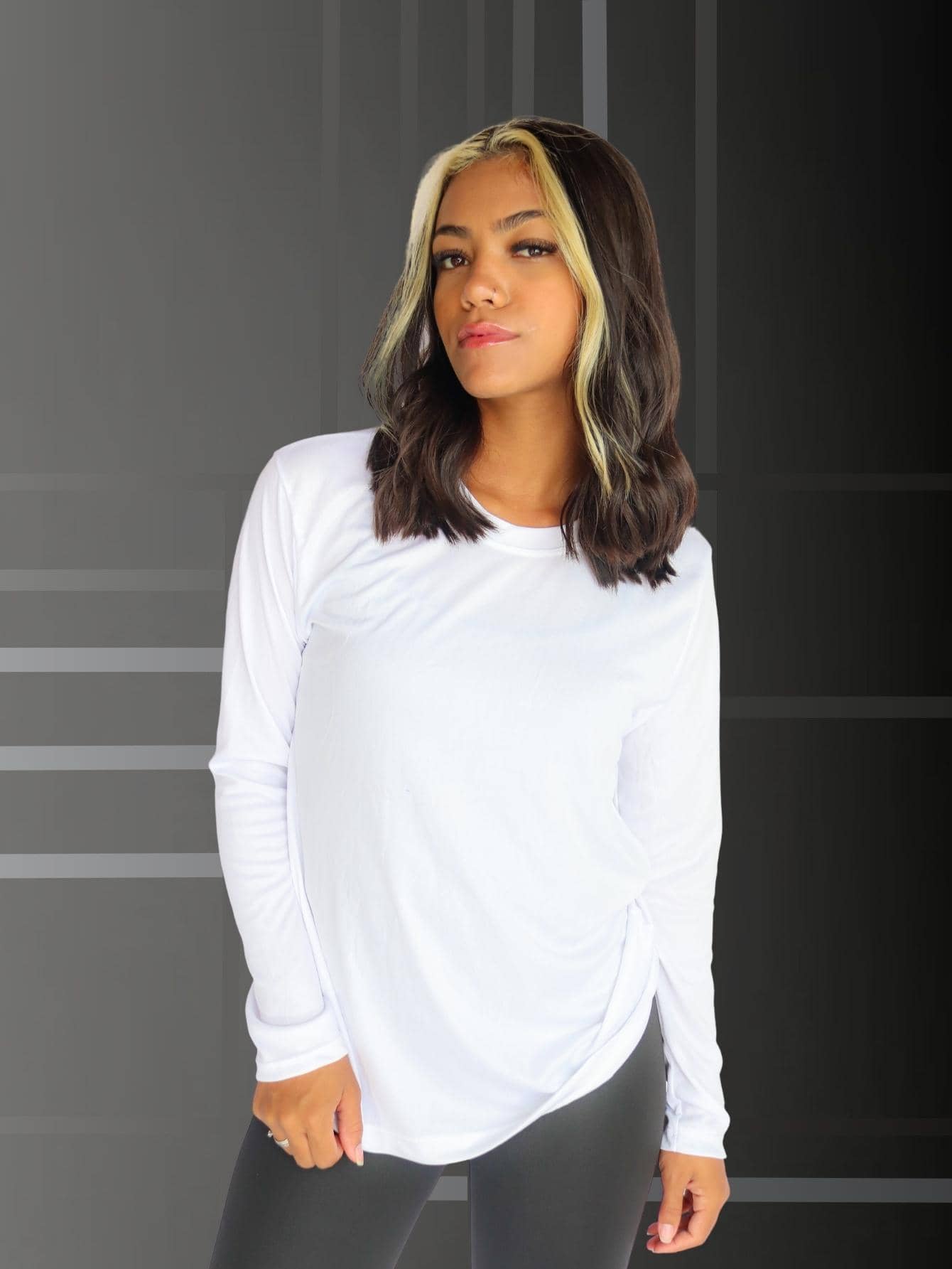 Women Sports Tees & Tanks - 白色 - 查看 1