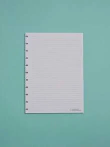 Refil Pautado Grande Para Caderno Inteligente com 50 Folhas - Branco - Visão 2