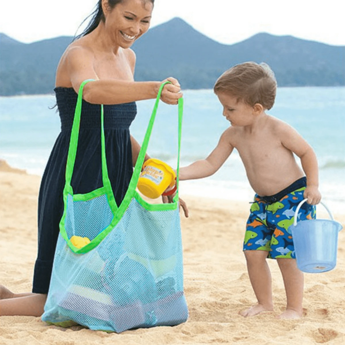 1Pack Big Mesh Extra Large Beach Bags And Backpack,Towels Sand Away For Holding Toys(Only Bag),Kids Toys,Pool Toys,Outdoor Toys,Beach Toys,Pool Toys,Camping,Beach Toys,Pool Toys,Camping