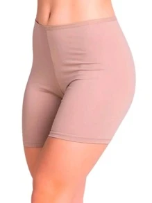 Women Shorts - 米色 - 查看 1