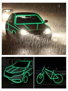 Cinta decorativa fluorescente - Verde - Ver 5