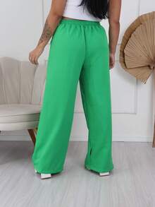 Women Pants - 綠色 - 查看 4