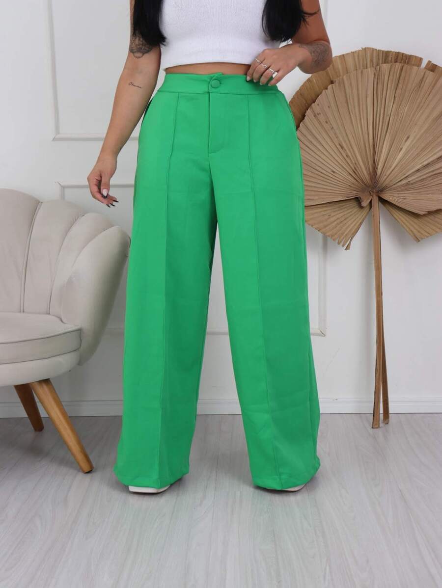 Women Pants - 綠色 - 查看 1