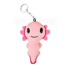 llaveros ajolote kit de 8 llaveros de peluche de colores surtidos accesorios moda - Multicolor - Ver 2
