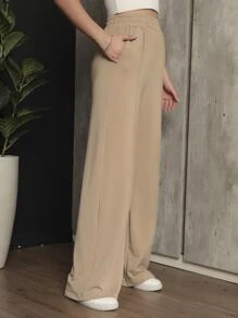 Women Pants - Camel - View 4