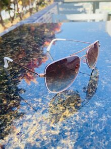 Thời trang nữ Kính Retro - trắng - Xem 6