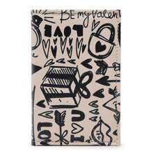 Carteira Feminina Pequena Love Slim Porta Cartão Cnh Cédulas - Bege - Visão 1