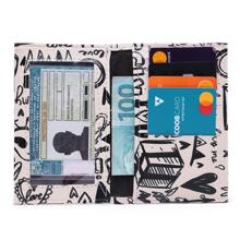 Carteira Feminina Pequena Love Slim Porta Cartão Cnh Cédulas - Bege - Visão 3