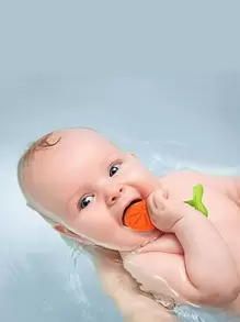 5 件套婴儿出牙玩具硅胶水果形状牙胶可冷冻安抚婴儿牙胶套装适合婴幼儿礼物（部分零件可能随机）,婴儿玩具,幼儿玩具,婴儿玩具