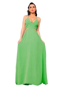 Women Dresses - 綠色 - 查看 3