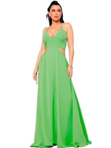 Women Dresses - 綠色 - 查看 1