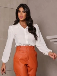 Women Blouses - trắng - Xem 3