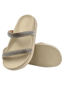 Women Flat Sandals - trắng - Xem 3