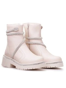 Women Fashion Boots - 米色 - 查看 2