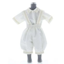 Ropon para Bautizo de Niño Beige 3466 Tallas 0 a 2 Años - Beis - Ver 5
