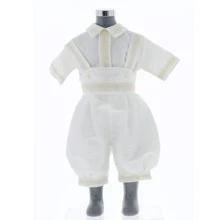 Ropon para Bautizo de Niño Beige 3466 Tallas 0 a 2 Años - Beis - Ver 4