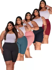 Plus Size Shorts - Multicolor - Ver 1