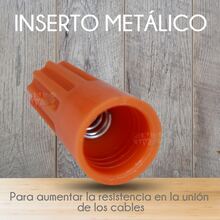 Bolsa con Capuchones Para Cable Conector Campana Calibre 12 a 14 AWG Con 100 piezas. - Naranja - Ver 5