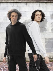Men Sweatshirts - Đen và trắng - Xem 1