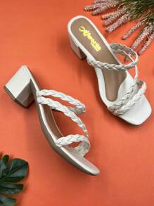 Women Heeled Sandals - Rượu sâm banh - Xem 2